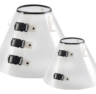 Colar Cone Para Cachorros Caes Veterinario N1 Ao N10 Cor Branco Tamanho Da Coleira N6 - 39cmx21xm