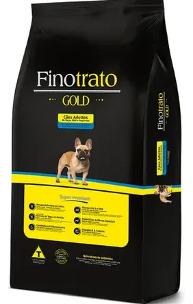 Fino Trato Gold Ração Cães Adultos Raças Mini/pequenas 15kg