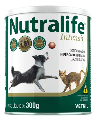 Nutralife Intensiv Suplemento P/ Cães E Gatos 300g - Vetnil
