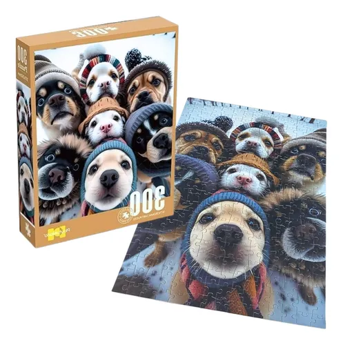 Quebra-Cabeça Fofinho de Cachorros