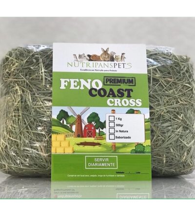 1kg De Feno Coast Cross Premium Verdinho Fresquinho Cheirosinho NUTRIPANSPETS Para Porquinho Da Índia Coronet