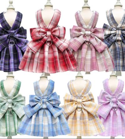 Arnês para Cães e Gatos - Tiras de Peito Ajustáveis, Guia para Caminhada, Material Respirável, Para Filhotes e Cães Médi