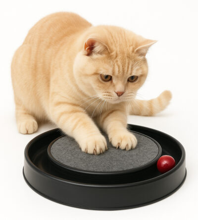 Arranhador Redondo Para Gato Relax Com Bolinha Miau