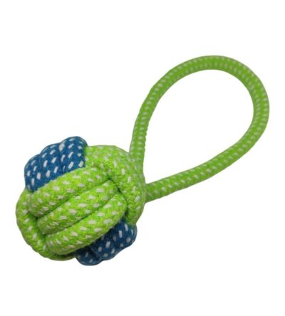 Brinquedo de Corda Bola com Forca Mordedor para Cachorro Cães Pet Bolinha Sortida Resistente