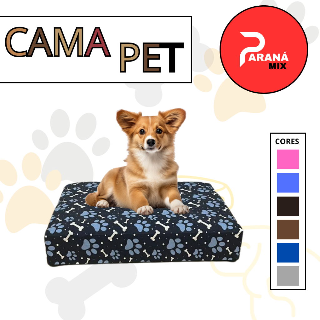 Cama pet confortável estofada elegante - PROMOÇÃO IMPERDIVEL