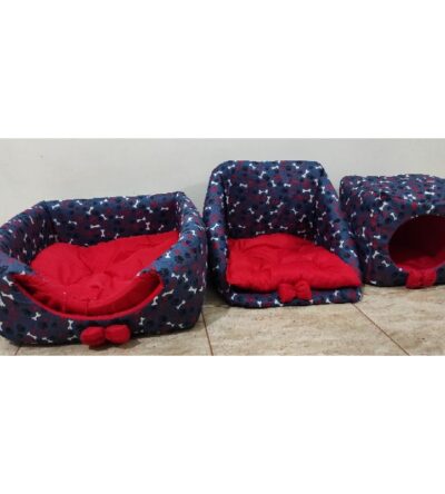 Cama Pet Toca G 3 em 1 50cmx50x50cm