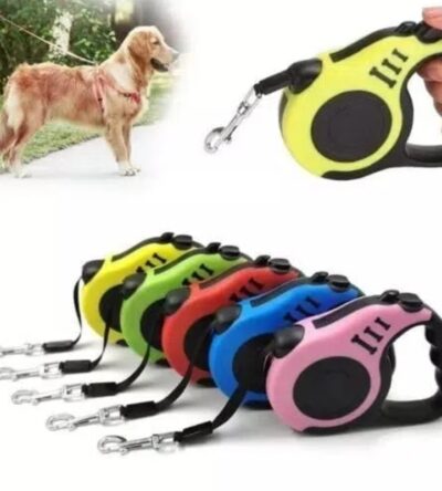 Coleira Guia Retrátil Elástica Peitoral Cachorro Cães Gatos 3Metros 5 Metros
