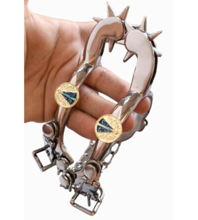 espora inox vaquejada profissional PADRÃO ABVAQ quarto de milha sem pontas