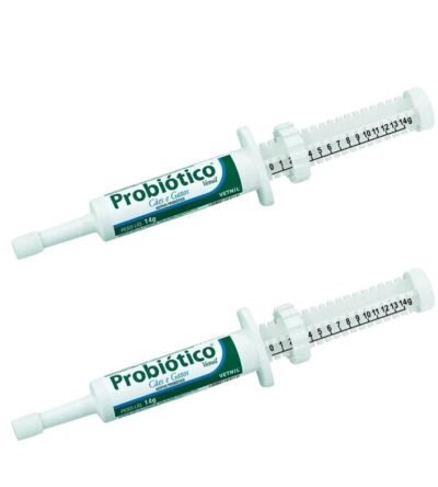 Kit com 2 Probiótico Vetnil Para Cães e Gatos - 14g