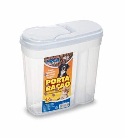 Pote Porta Ração para Cachorros Erca Plast Capacidade 1,7 Litros