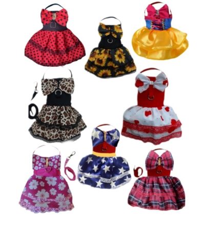 ROUPA PARA CACHORRO coleira peitoral vestido