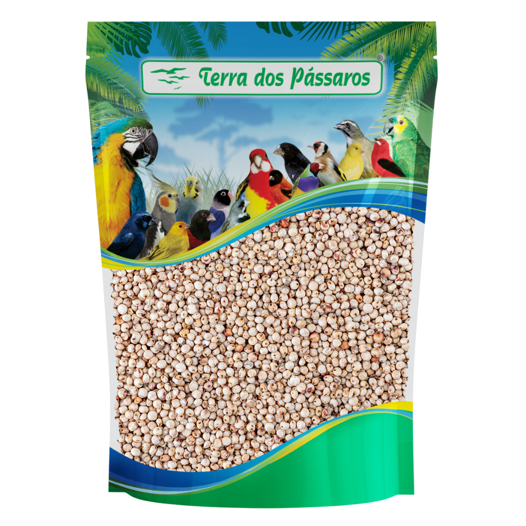 Sementes de Sorgo Branco para Pássaros - 200g