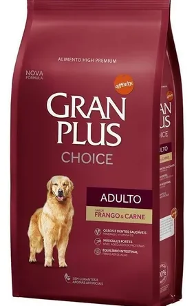 Ração Granplus Choice Frango E Carne Cães Adultos 15kg